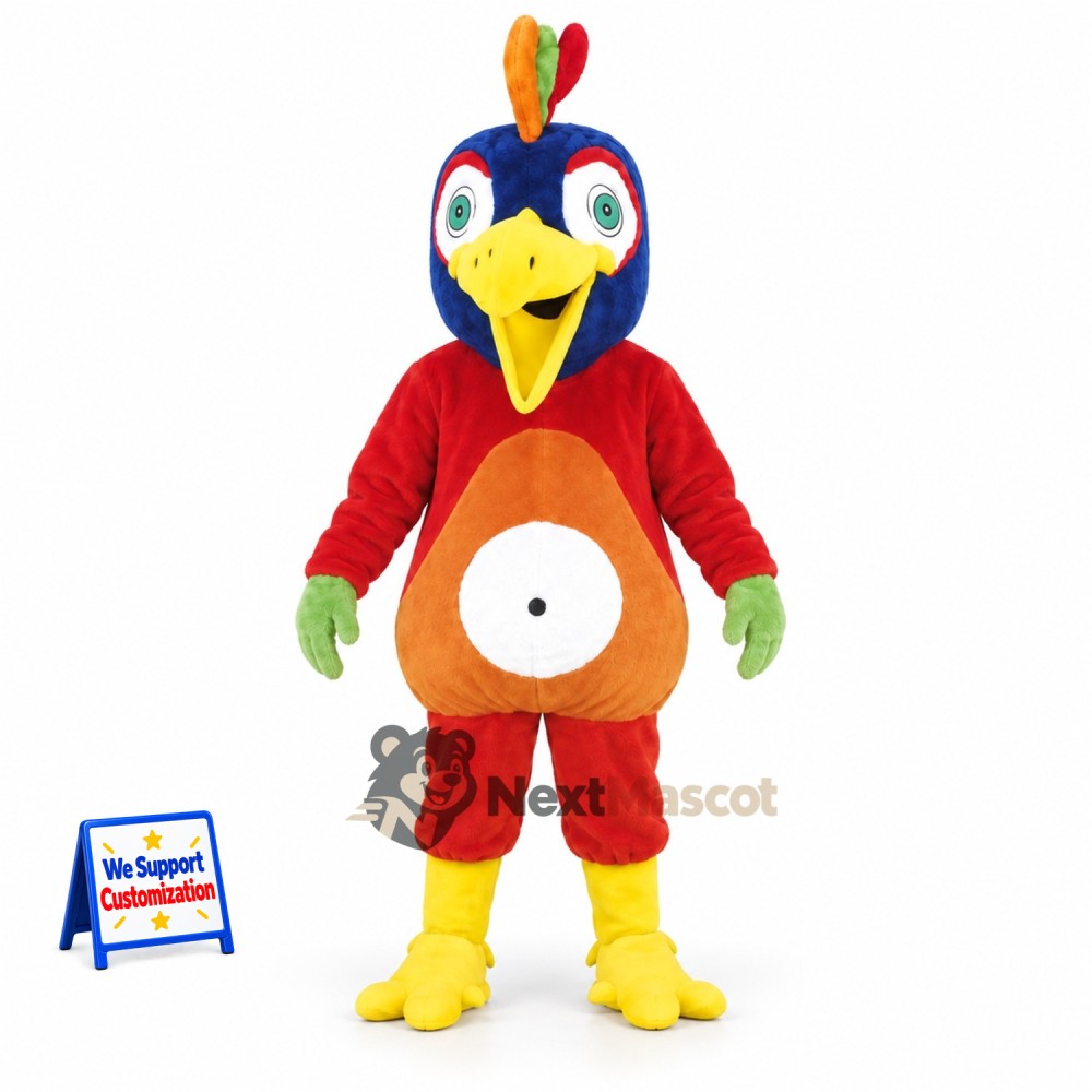 Parrot Mascot Costume - Colorful for Parades Parrot Mascot Costume - Colorful for Parades