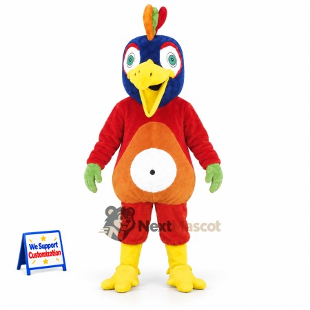 Parrot Mascot Costume - Colorful for Parades Parrot Mascot Costume - Colorful for Parades