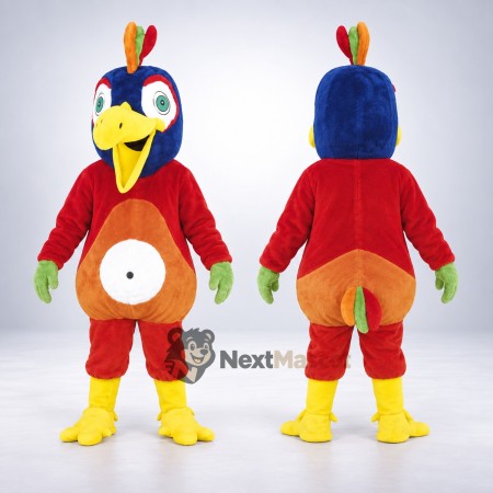 Parrot Mascot Costume - Colorful for Parades Parrot Mascot Costume - Colorful for Parades