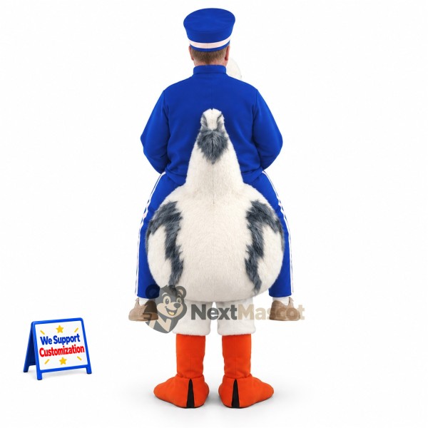 Goose Postal Worker Mascot Costume