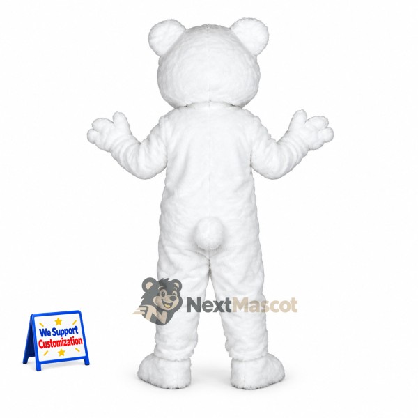 Bear Mascot Costume - White for Street Fairs Bear Mascot Costume - White for Street Fairs