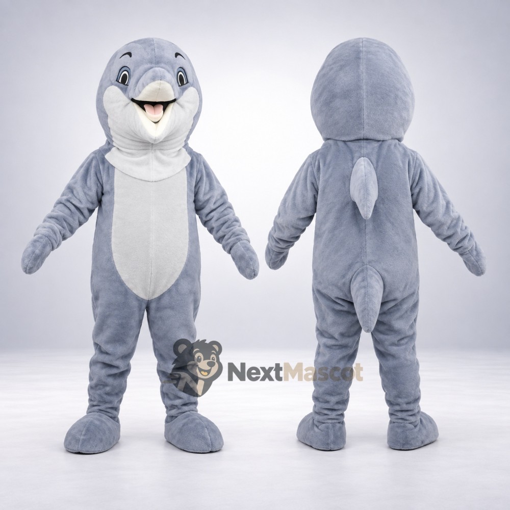 Dolphin Mascot Costume - Gray for Sea Life Shows Dolphin Mascot Costume - Gray for Sea Life Shows