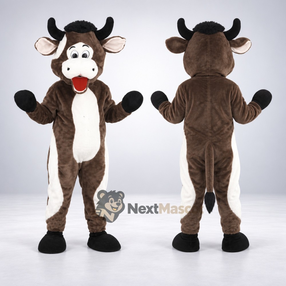 Cow Mascot Costume - Brown for Community Events Cow Mascot Costume - Brown for Community Events