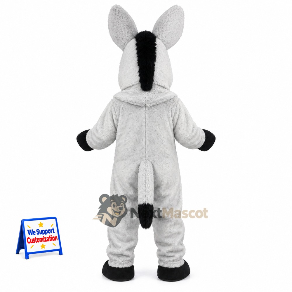 Donkey Mascot Costume - Gray for School Events Donkey Mascot Costume - Gray for School Events