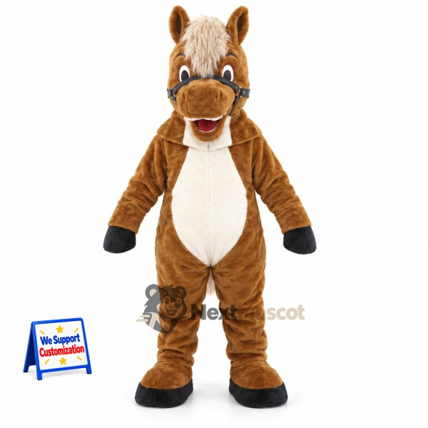 Horse Mascot Costume - Brown for School Spirit