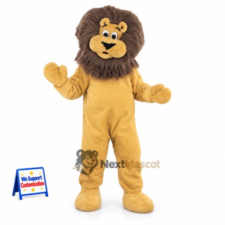 Lion Mascot Costume - Tan for Birthday Parties Lion Mascot Costume - Tan for Birthday Parties