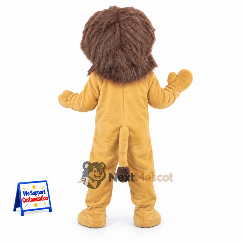 Lion Mascot Costume - Tan for Birthday Parties Lion Mascot Costume - Tan for Birthday Parties