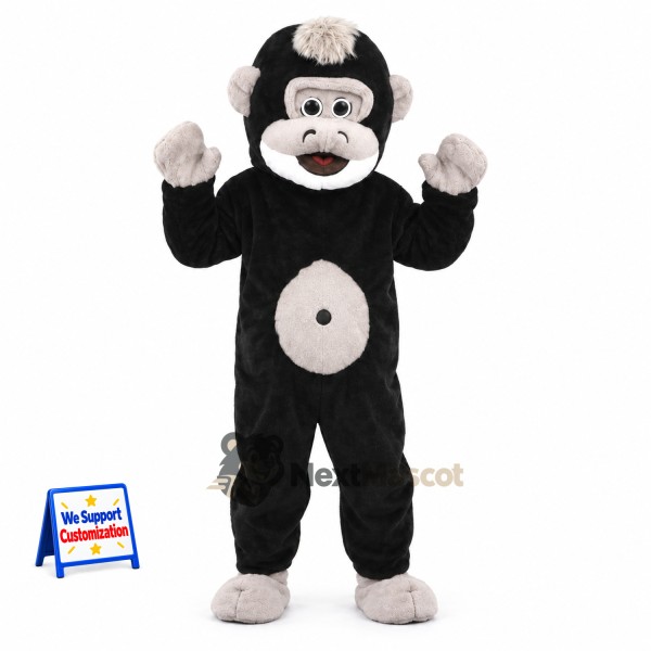 Monkey Mascot Costume - Black for Festivals