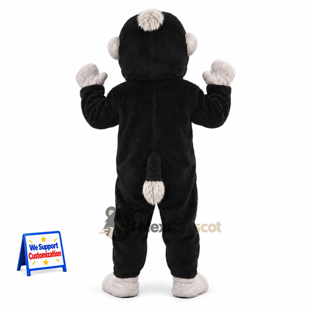 Monkey Mascot Costume - Black for Festivals
