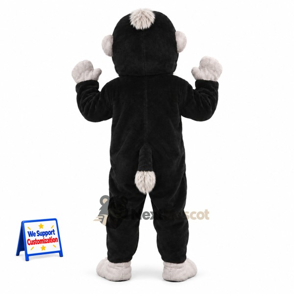 Monkey Mascot Costume - Black for Festivals Monkey Mascot Costume - Black for Festivals