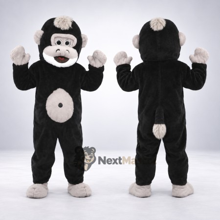 Monkey Mascot Costume - Black for Festivals