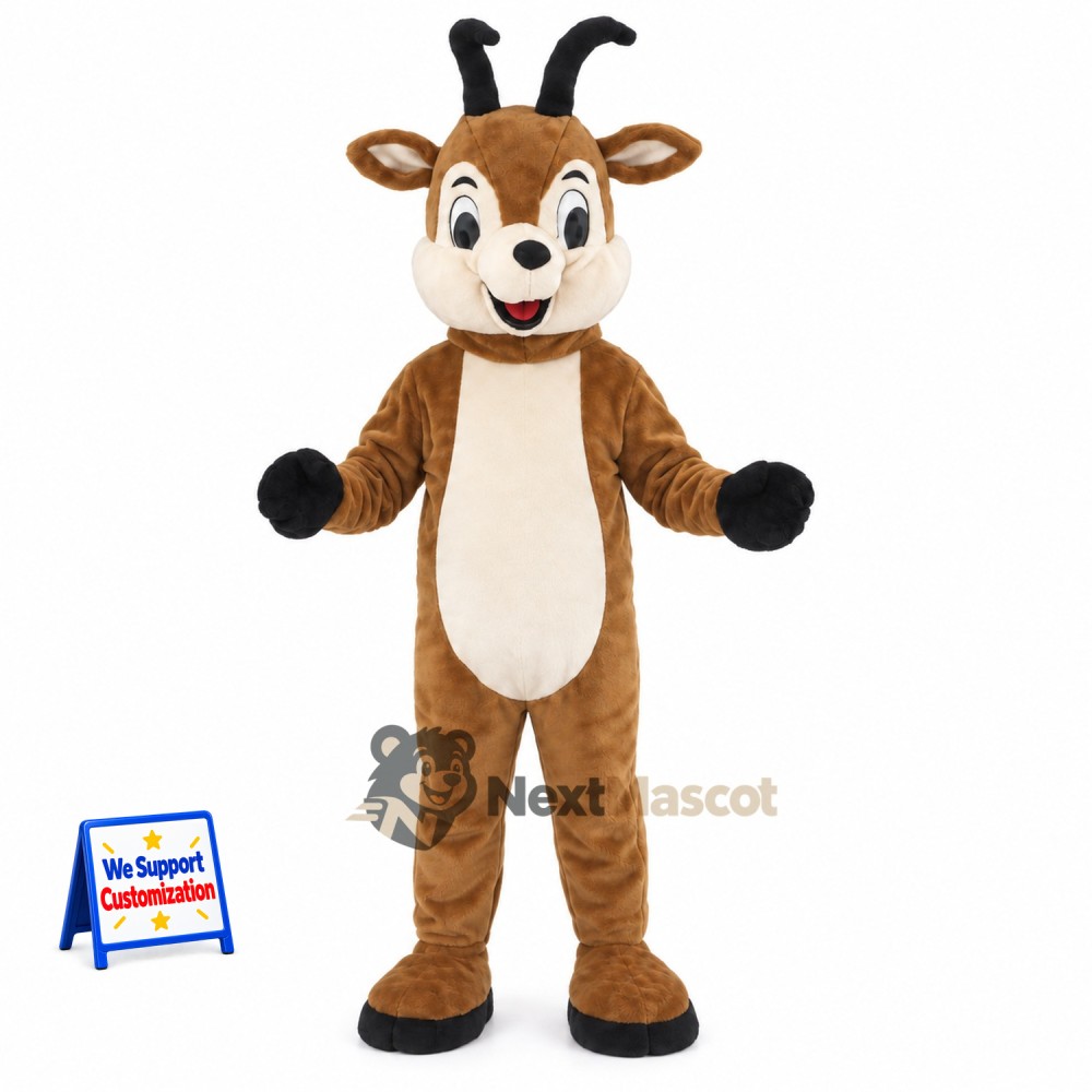 Goat Mascot Costume - Brown for Parades