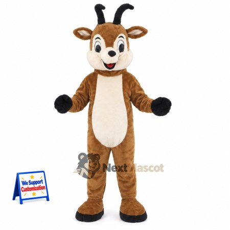 Goat Mascot Costume - Brown for Parades