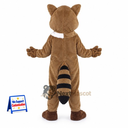 Raccoon Mascot Costume - Brown, Ringed Tail Raccoon Mascot Costume - Brown, Ringed Tail