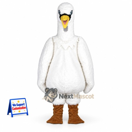 Swan Mascot Costume - White for Parades Swan Mascot Costume - White for Parades