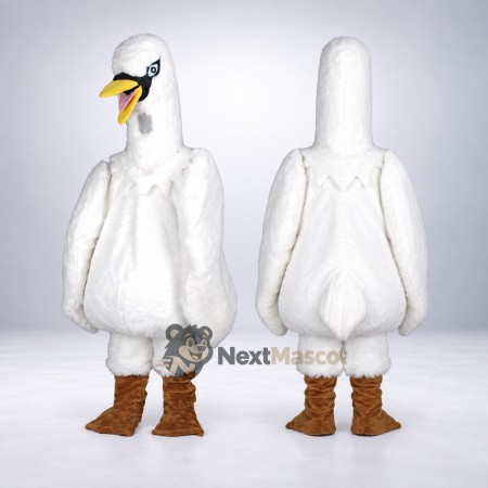 Swan Mascot Costume - White for Parades Swan Mascot Costume - White for Parades