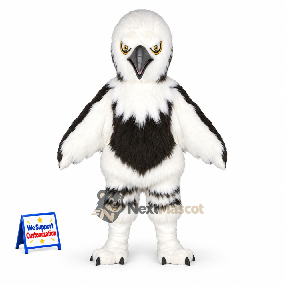 Eagle Mascot Costume - White and Black Eagle Mascot Costume - White and Black