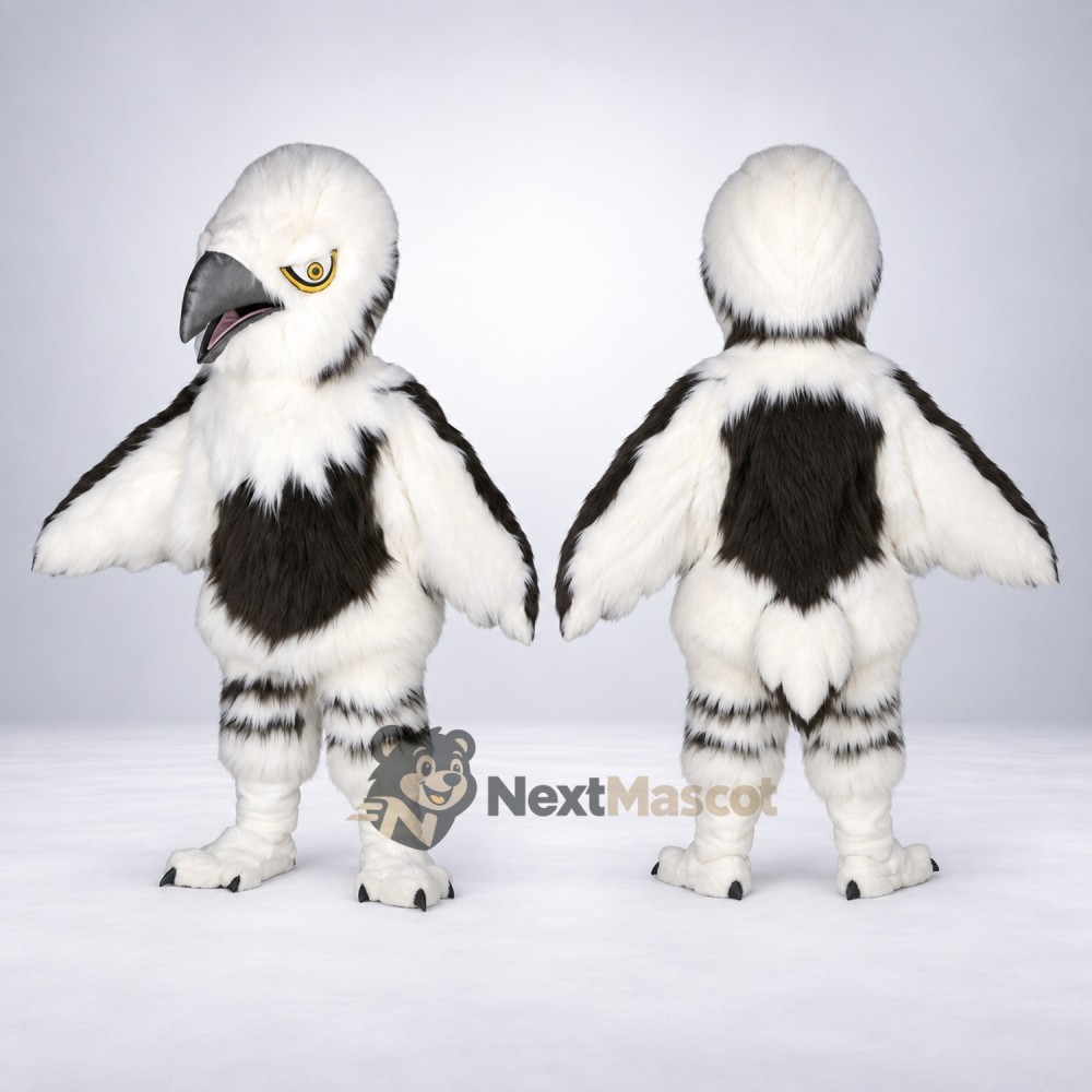 Eagle Mascot Costume - White and Black Eagle Mascot Costume - White and Black