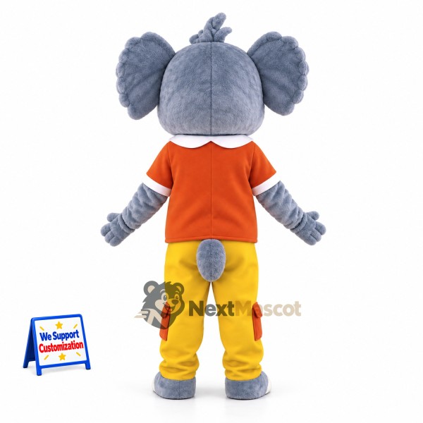 Koala Mascot Costume - Orange Shirt for Parades Koala Mascot Costume - Orange Shirt for Parades