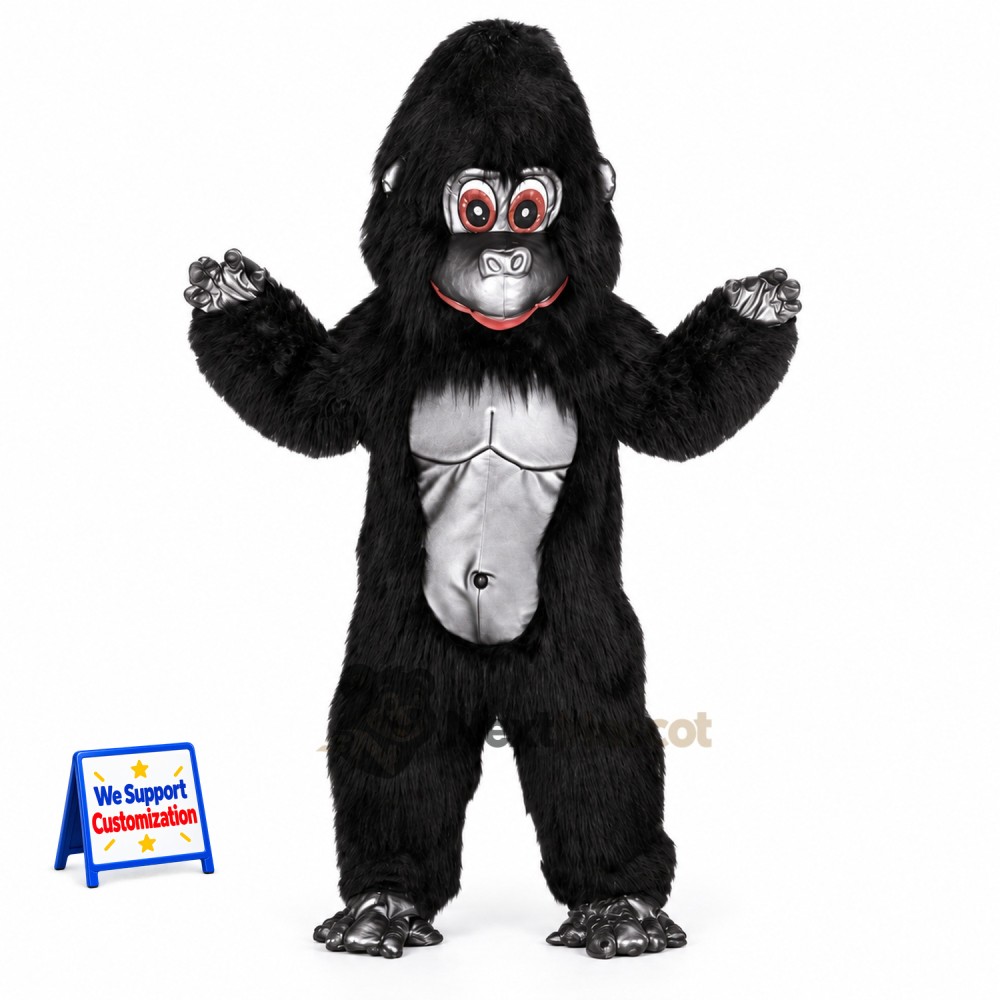 Gorilla Mascot Costume - Black for Promotions Gorilla Mascot Costume - Black for Promotions
