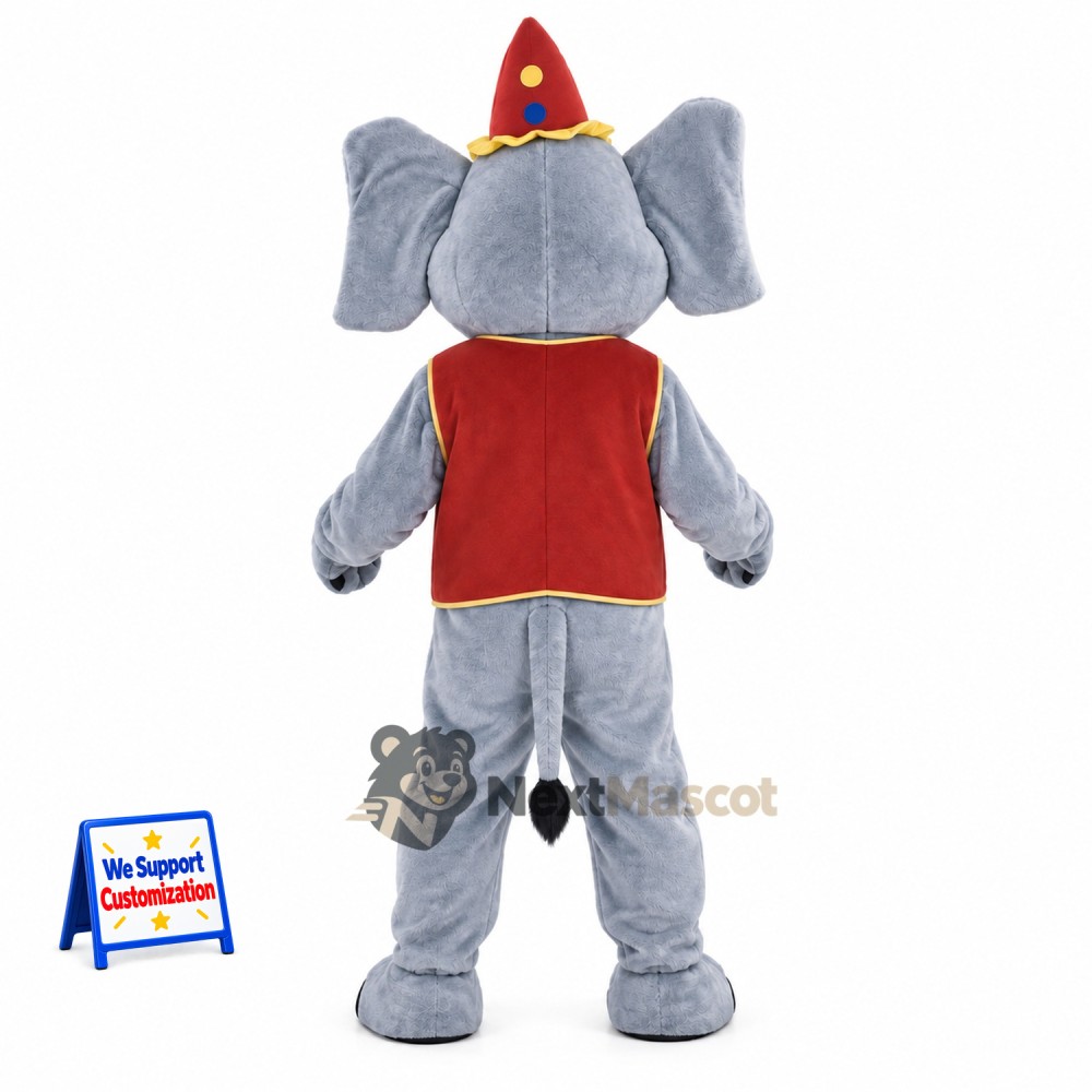 Elephant Mascot Costume - Circus Style for Festivals Elephant Mascot Costume - Circus Style for Festivals