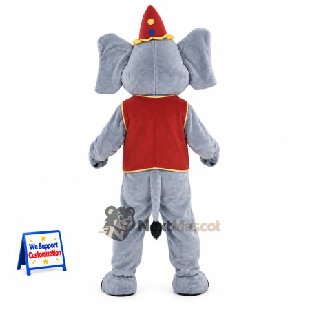 Elephant Mascot Costume - Circus Style for Festivals Elephant Mascot Costume - Circus Style for Festivals
