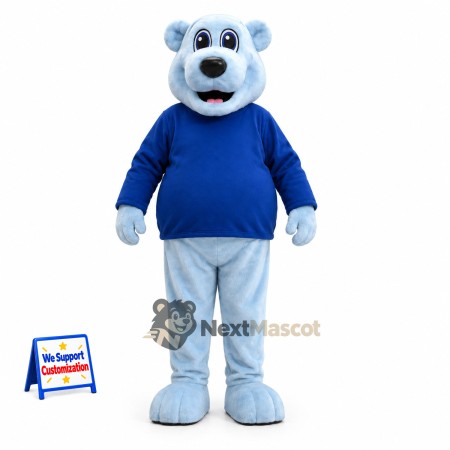 Bear Mascot Costume - Blue Bear Mascot Costume - Blue