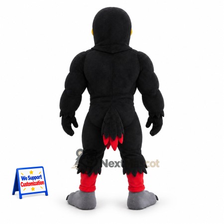 Eagle Mascot Costume - Muscular, Black Eagle Mascot Costume - Muscular, Black