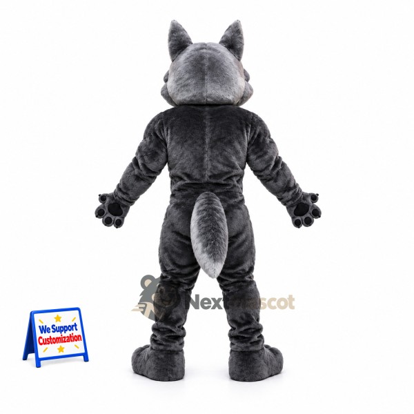 Wolf Mascot Costume - Muscular, Gray for School Events Wolf Mascot Costume - Muscular, Gray for School Events
