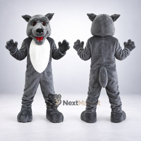 Wolf Mascot Costume - Gray for Youth Events Wolf Mascot Costume - Gray for Youth Events