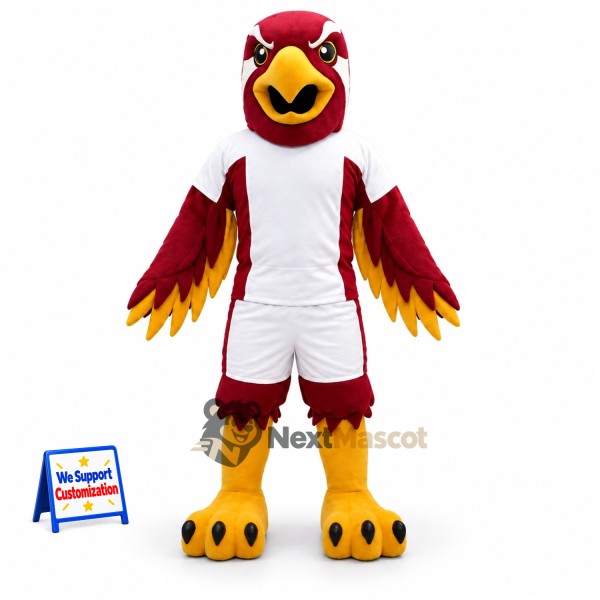Eagle Mascot Costume - Red, White Shirt for Parades