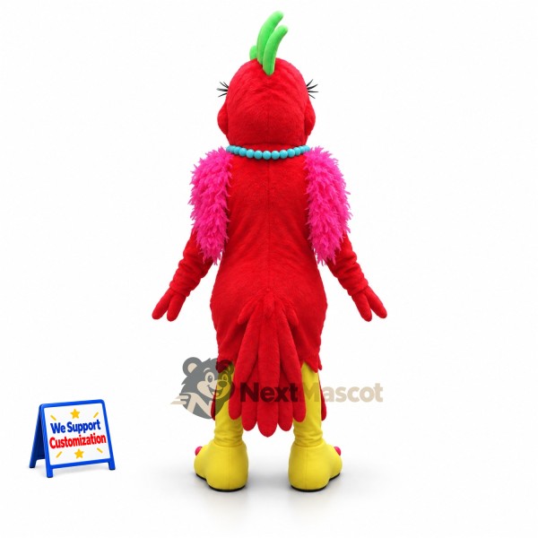Parrot Mascot Costume - Red for Grand Openings Parrot Mascot Costume - Red for Grand Openings