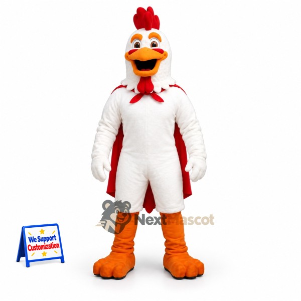 Rooster Mascot Costume - Superhero Style