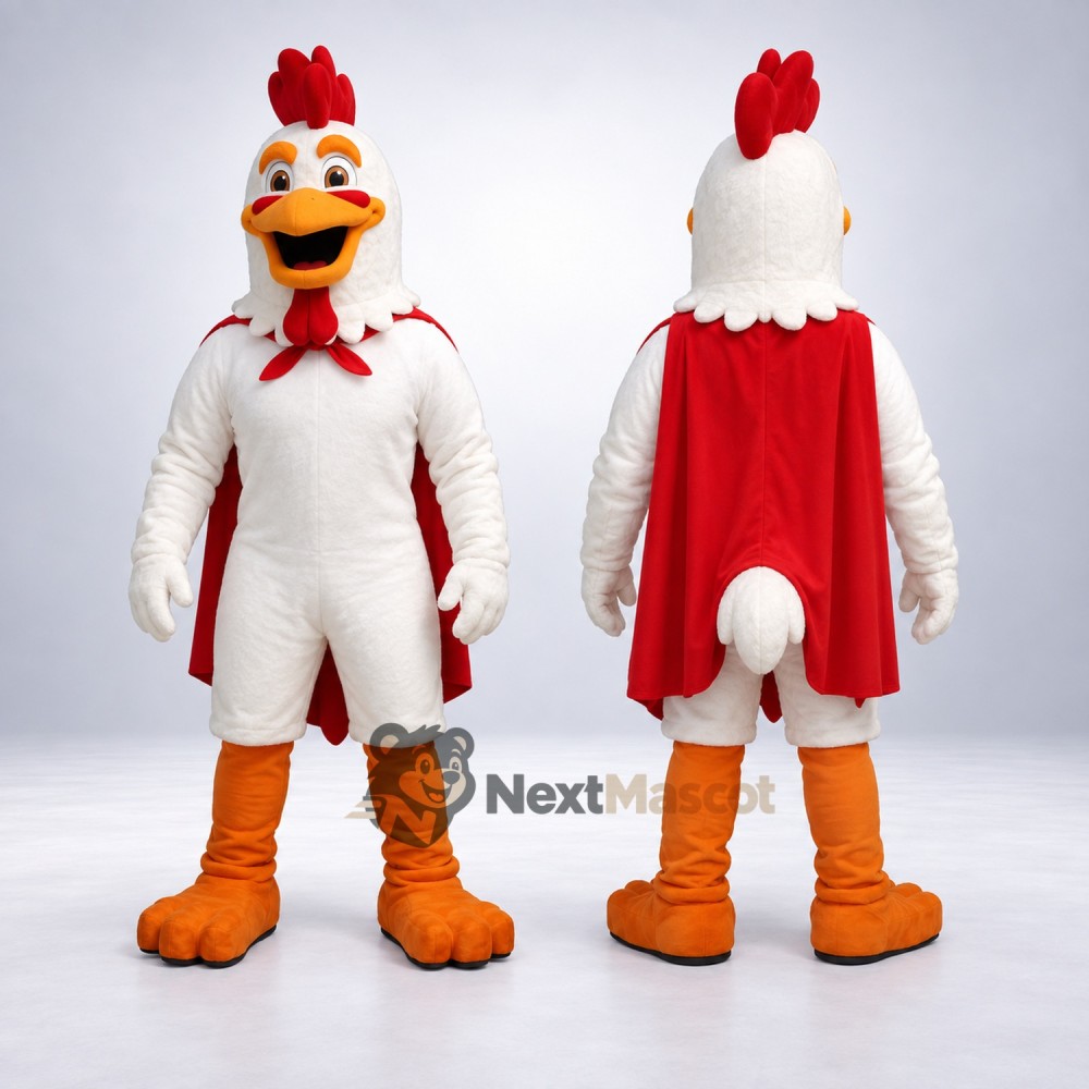 Rooster Mascot Costume - Superhero Style Rooster Mascot Costume - Superhero Style