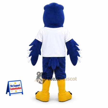 Eagle Mascot Costume - Blue, White Shirt and Navy Shorts Eagle Mascot Costume - Blue, White Shirt and Navy Shorts