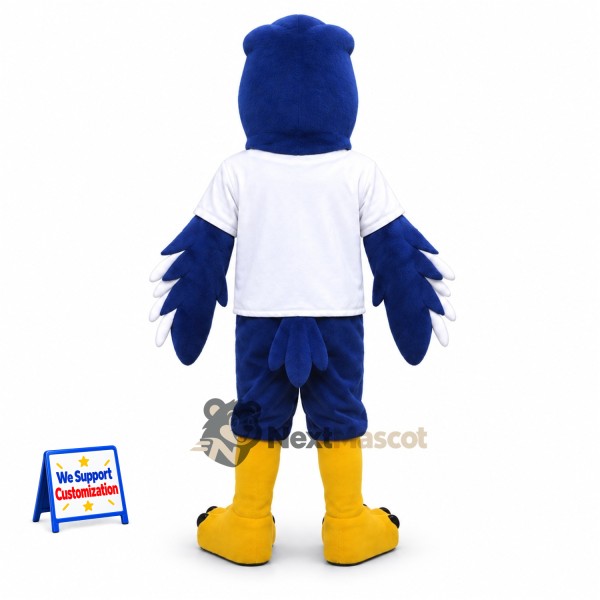 Eagle Mascot Costume - Blue, White Shirt and Navy Shorts Eagle Mascot Costume - Blue, White Shirt and Navy Shorts