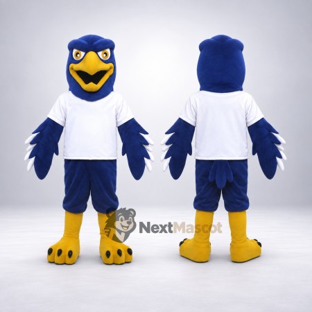 Eagle Mascot Costume - Blue, White Shirt and Navy Shorts Eagle Mascot Costume - Blue, White Shirt and Navy Shorts