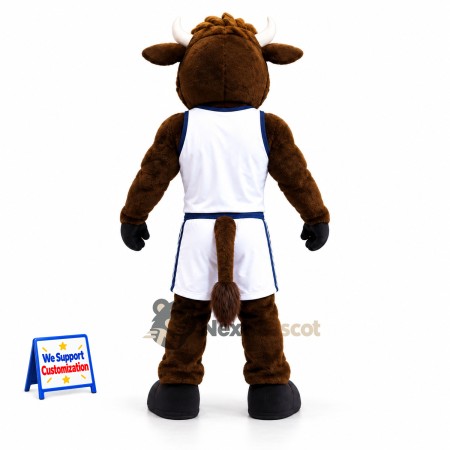 Bull Mascot Costume - White Uniform for Festivals Bull Mascot Costume - White Uniform for Festivals