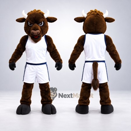 Bull Mascot Costume - White Uniform for Festivals Bull Mascot Costume - White Uniform for Festivals