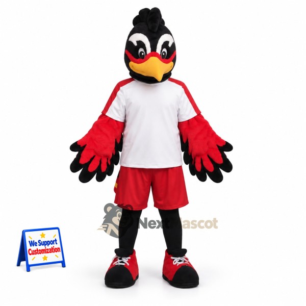 Bird Mascot Costume - Black for Carnivals