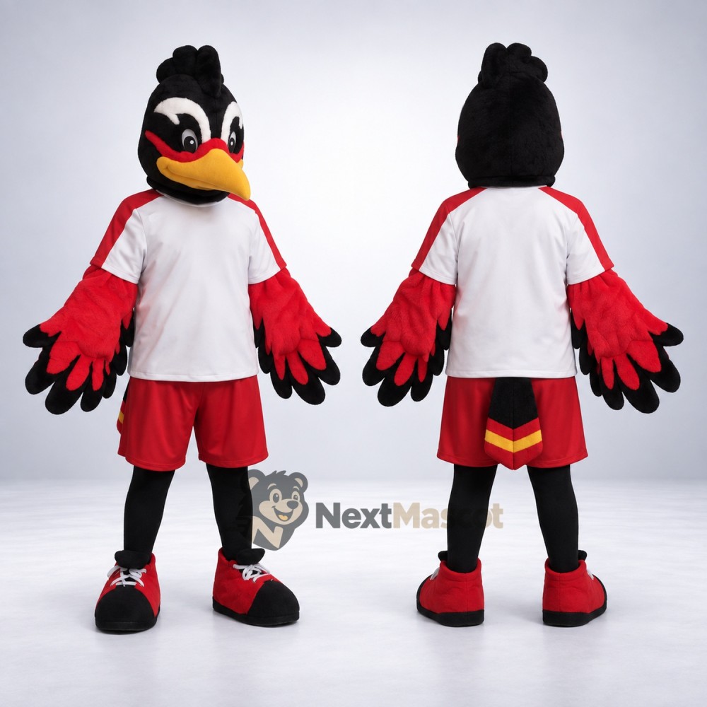 Bird Mascot Costume - Black for Carnivals