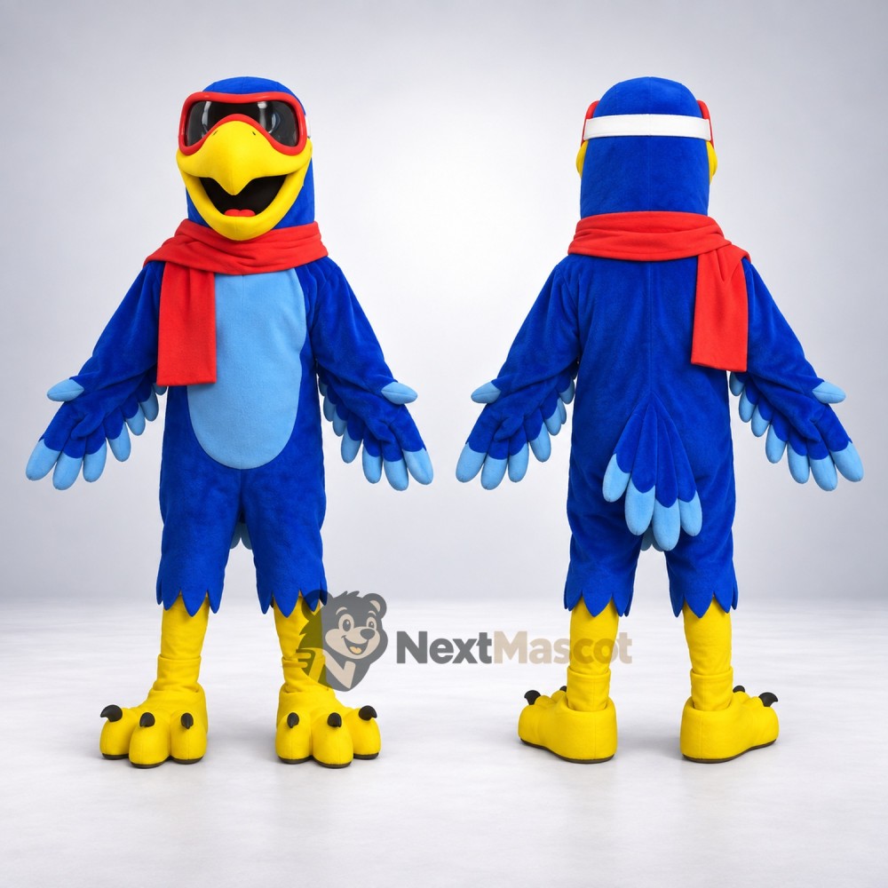 Bird Mascot Costume - Blue for Family Events Bird Mascot Costume - Blue for Family Events