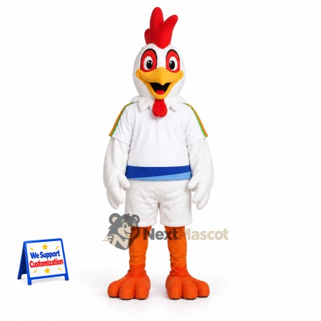 Rooster Mascot Costume - White for Fan Events Rooster Mascot Costume - White for Fan Events