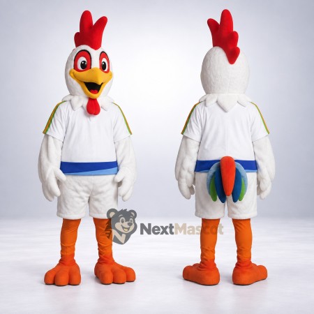 Rooster Mascot Costume - White for Fan Events Rooster Mascot Costume - White for Fan Events