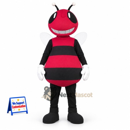 Bee Mascot Costume - Red Bee Mascot Costume - Red