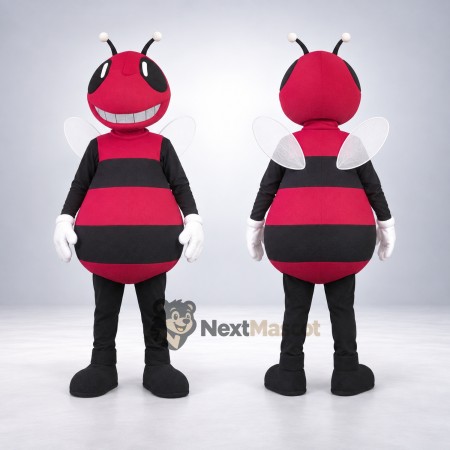 Bee Mascot Costume - Red Bee Mascot Costume - Red