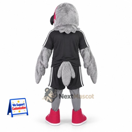 Vulture Mascot Costume - Gray, Black Uniform Vulture Mascot Costume - Gray, Black Uniform