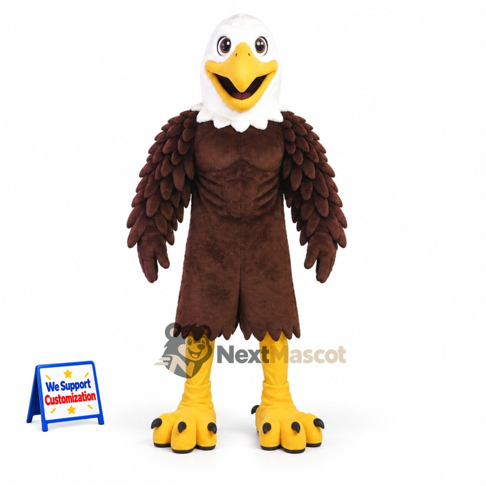 Bald Eagle Mascot Costume for School Fun Days Bald Eagle Mascot Costume for School Fun Days