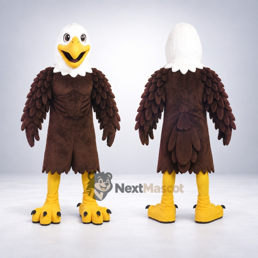 Bald Eagle Mascot Costume for School Fun Days Bald Eagle Mascot Costume for School Fun Days