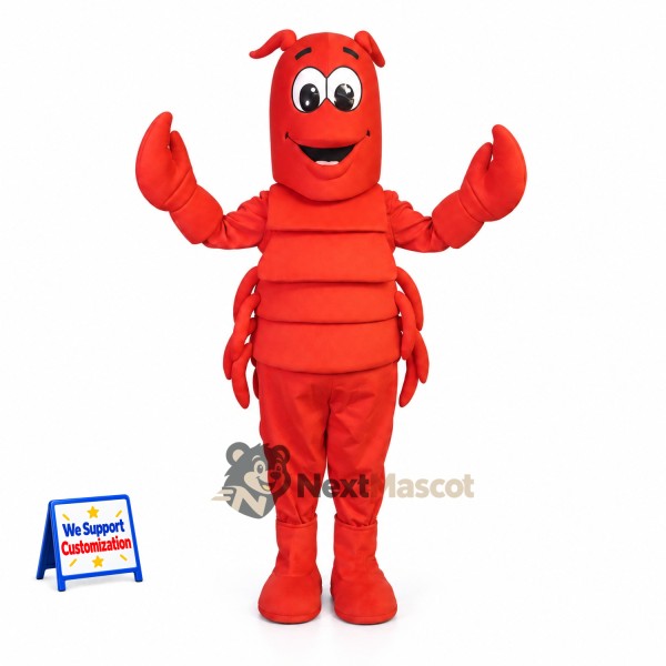 Lobster Mascot Costume - Red for Festivals